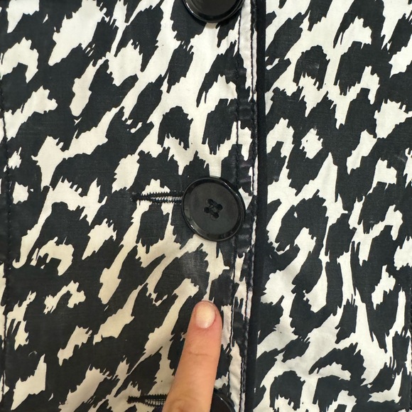 Leopard animal print Peacoat trench coat - Picture 3 of 10